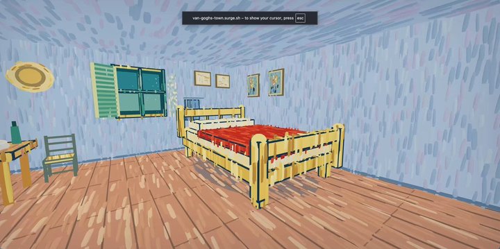 Van Gogh Town in Three.js