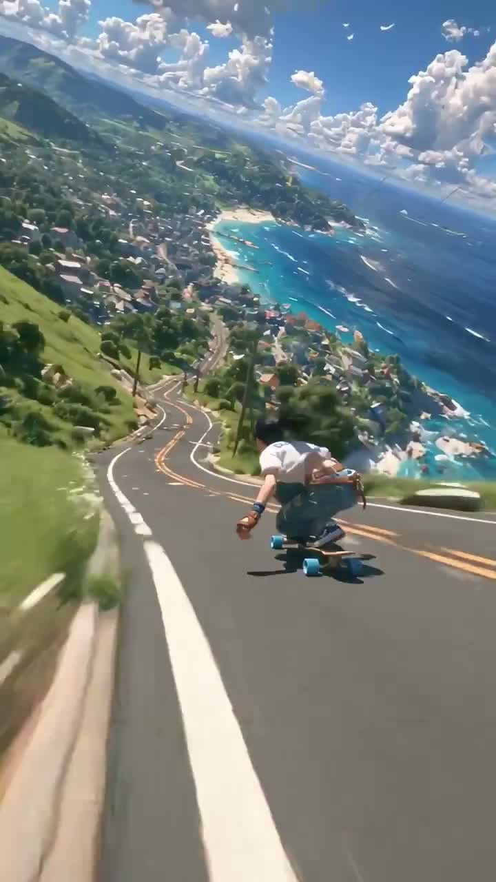 Coastal Downhill Longboarding