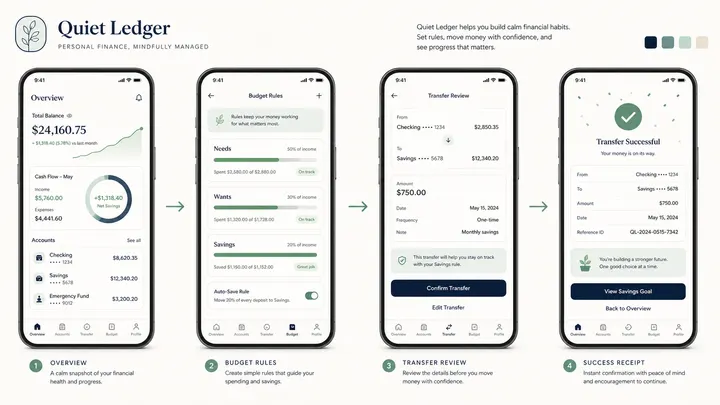 Quiet Finance App Flow Case Study
