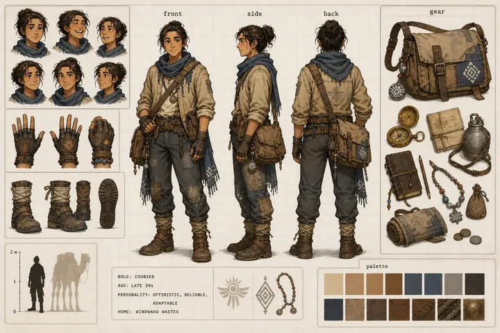 Desert Courier Character Sheet