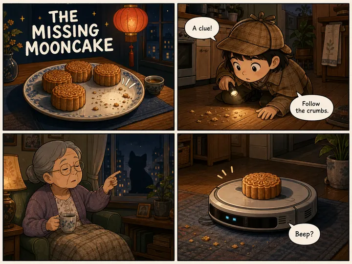 Four Panel Tiny Mystery Comic