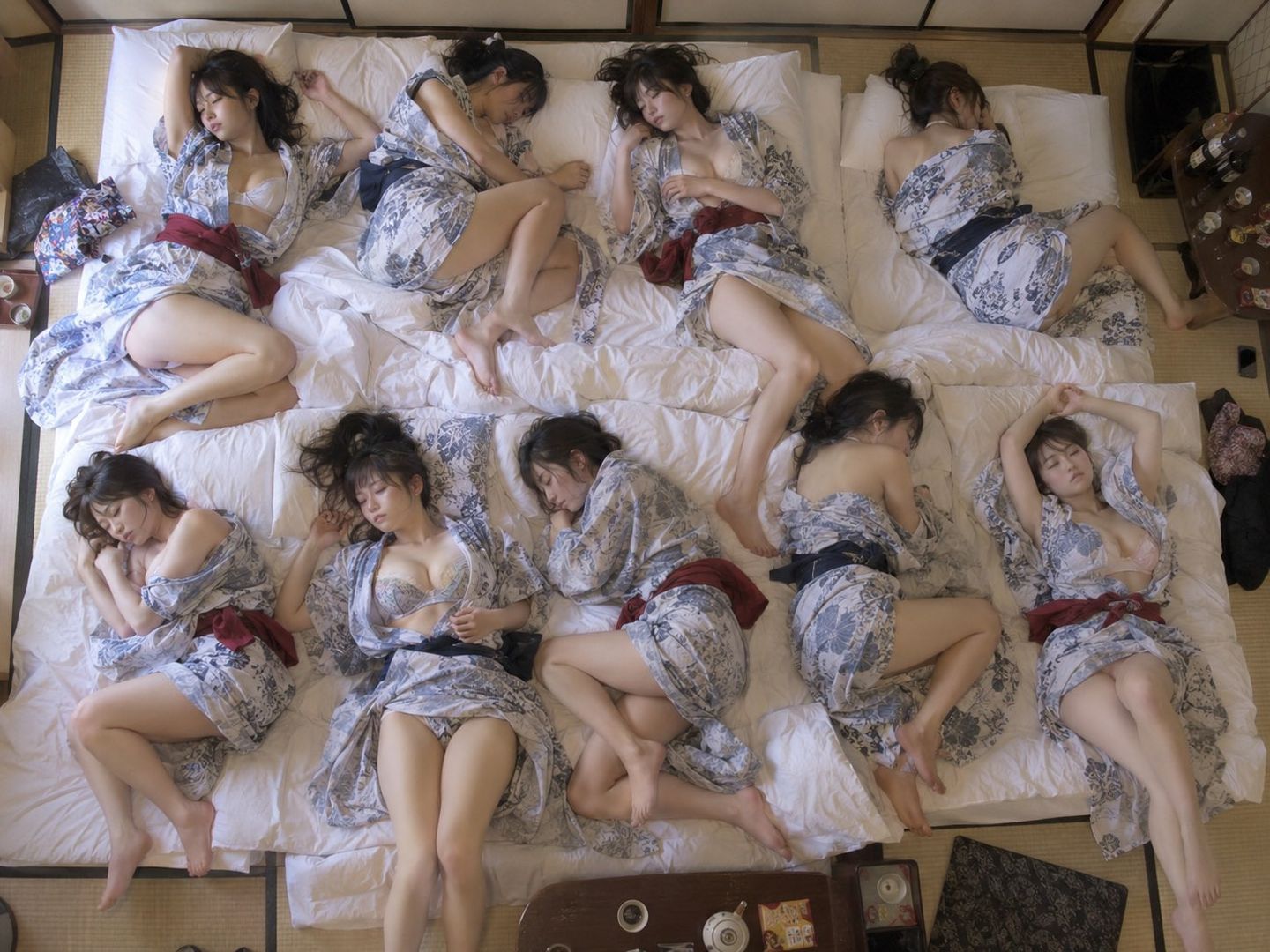 Tatami Morning: Nine Sleeping Poses