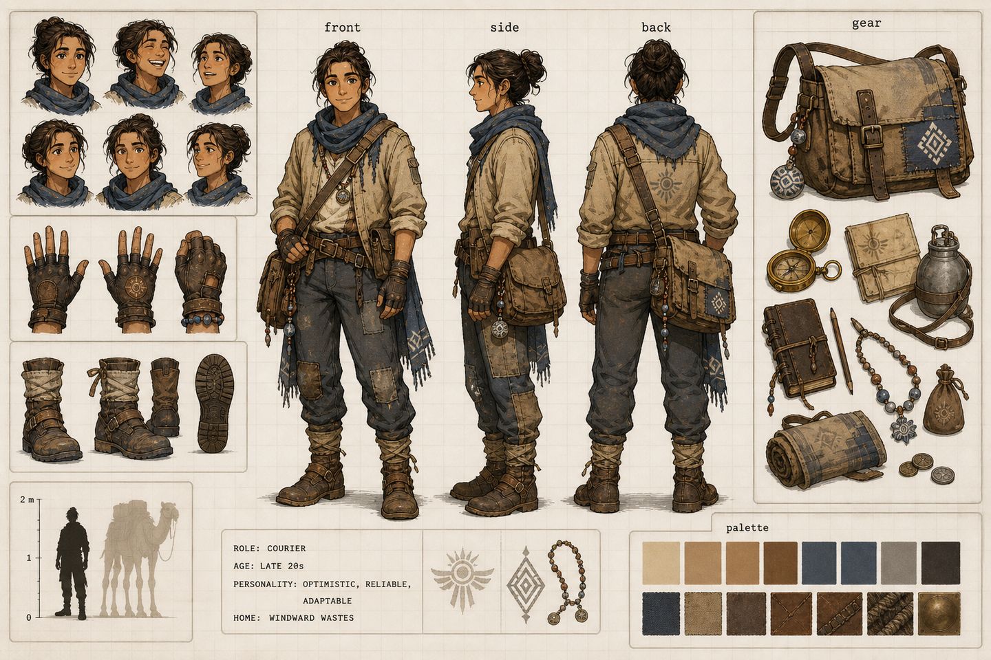 Desert Courier Character Sheet
